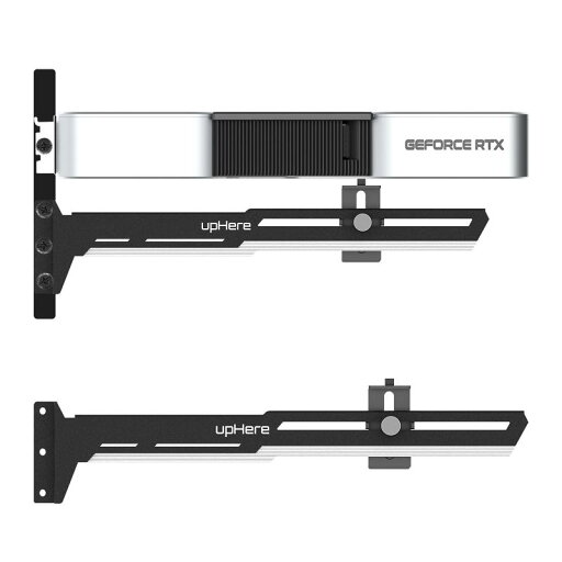 upHere 汎用ビデオカードホルダー GPUブレースサポート グラフィックカードを固定する GPUを支える グラボ 支え棒 白&黒「G27654」 upHere 汎用ビデオカードホルダー GPUブレースサポート グラフィックカードを固定する GPUを支える グラボ 支え棒 白&黒「G27654」