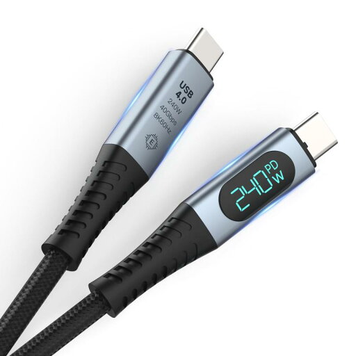 SIKAI CASE Type C USB4.0 充電ケーブル【PD急速充電 240W Thunderbolt 3対応 出力スクリーン表示】USB4 充電ケーブル 40Gbps高速 8K@60Hz映像出力/USB3.2/3.1/3.0/2.0 高速転送 SIKAI CASE Type C USB4.0 充電ケーブル【PD急速充電 240W Thunderbolt 3対応 出力スクリーン表示】USB4 充電ケーブル 40Gbps高速 8K@60Hz映像出力/USB3.2/3.1/3.0/2.0 高速転送