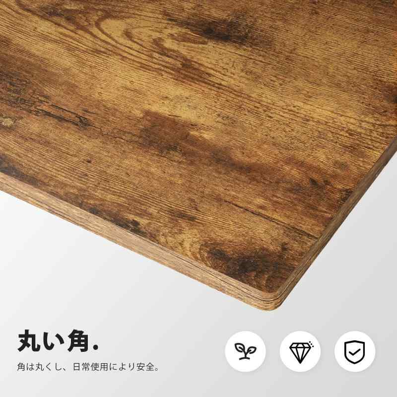 Maihail 机 pcデスク 勉強机 desk 桌子 パソコンデスク ゲーミング 一人暮らし 家具 table 学習机 小さい 作業机 ワークデスク gaming desk 幅100*奥行50cm 簡易な単板 ビンテージ [3]