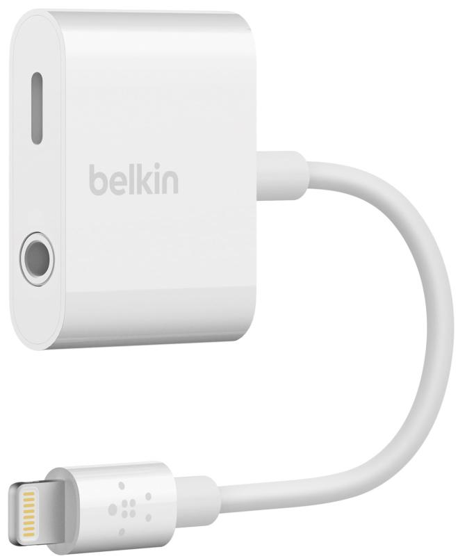 Belkin CgjO &amp; 3.5mmI[fBI fAA_v^[ iPhone 14 / 13 / 12 / SE / 11 / XR Ή MFiF CzE[d f[^]Ή zCg F8J212BTWHT
