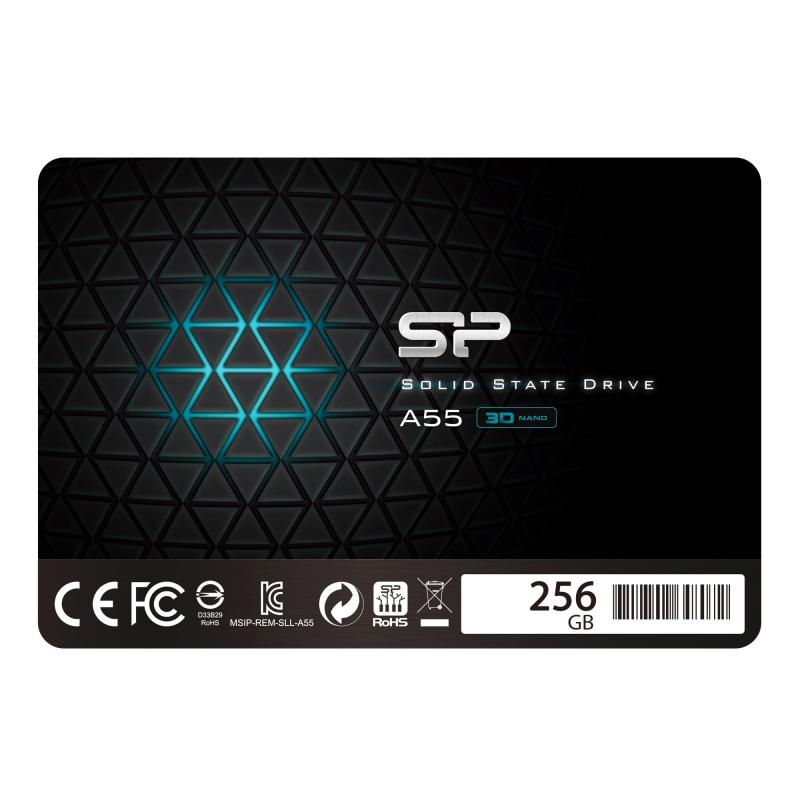 VRp[ SSD 256GB 3D NAND̗p SATA3 6Gb/s 2.5C` 7mm PS4mF 3N A55V[Y SP256GBSS3A55S25