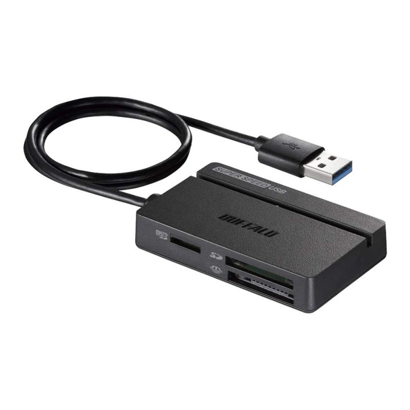 obt@[ BUFFALO USB3.0 }`J[h[_[ SDXC X^_[hf ubN BSCR108U3BK