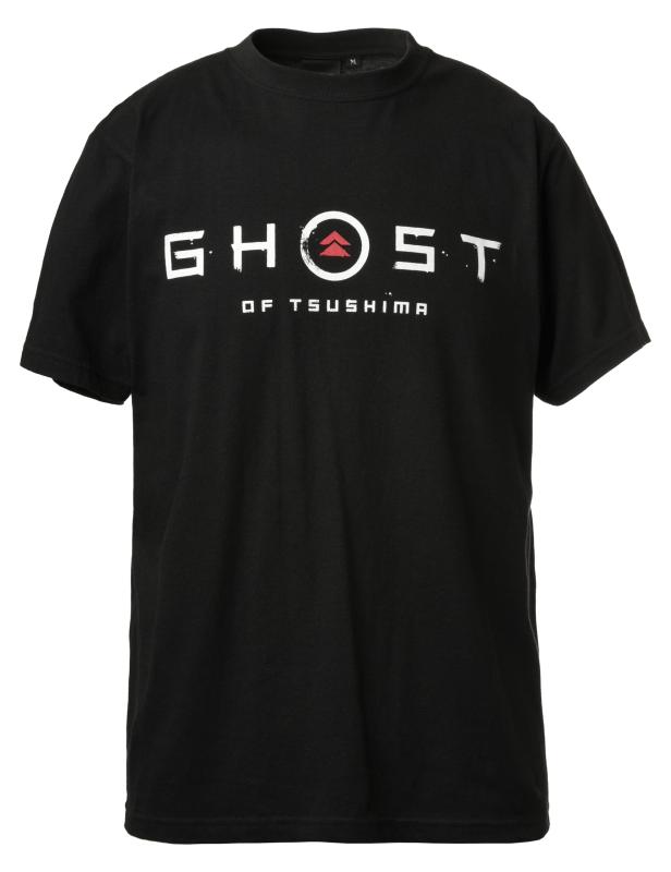 Ghost of Tsushima (ゴースト オブ ツシマ) ロゴ&amp;家紋 Tシャツ  GGL001-BKL