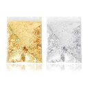 模造 金箔 銀箔 2点セット 10g 金箔フレーク 金箔シート 手芸 DIY 樹脂 工芸品 デコレーション金箔 ネイルパーツ デコパーツ 絵画 装飾用 成人式 金箔シート ヘア用 (シルバー+ゴールド)