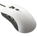 オーム電機 静音マウス 有線 BlueLED Lサイズ 抗菌 ホワイト...(2)