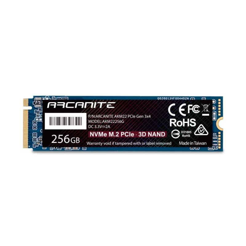 ARCANITE SSD 256GB PCIe Gen 3.0 ~4 NVMe M.2 2280