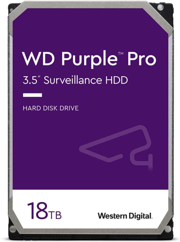 Western Digital ウエスタンデジタル WD Purple Pro 内蔵 HDD ハードディスク 18TB CMR 3.5インチ SATA 7200rpm キャッシュ512MB 監視システム メーカー5年 WD181PURP-EC 【国内正規取扱】