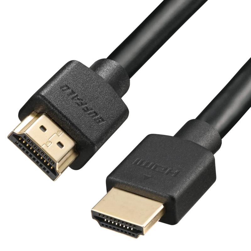 バッファロー HDMI ウルトラハイスピード 2m 8K / 4K / フルHD eARC VRR 対応 【 Ultra High Speed HDMI Cable 認証品 】Nintendo Switch / PS5 / PS4 対応 BSHDUN20BK/N