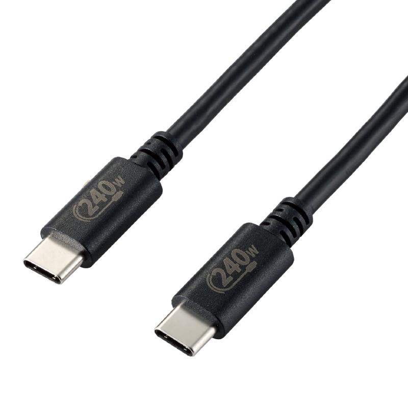 GR USB Type-C P[u USB PD EPRΉ iPhone15Ή }[d 240W USB-C &amp; USB-C USB2.0Ki KFؕi 2m ubN U2C-CCPE20NBK