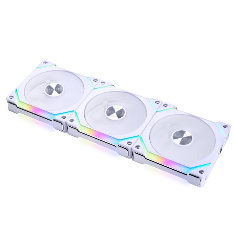 LIANLI A^P[Xt@ UNI FAN SL120 V2 WT 3Pack zCg 28mm ̎ uL-CONNECT 3vΉ {Ki