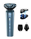 シェーバー メンズ 髭剃り 電動 シェーバー 360°回転式 IPX7防水 乾湿両用 長持ちバッテリー 軽量・低騒音 最大90分連続運転 お風呂剃り可 ひげそり 電気シェーバー 鼻毛カッター ヒゲトリマ