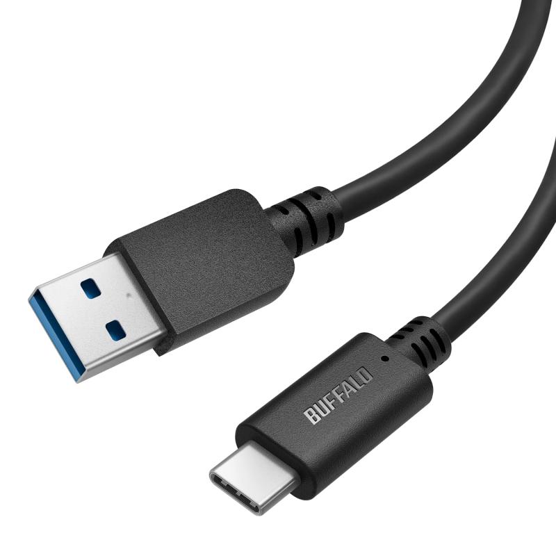 Хåե USB Type C ֥ USB-C & USB-A 1.0m  USB 3.2 (Gen1) б   ǡž iPhone 15 / 15 Pro ޥ ֥å ֥å BU3AC10BK/N