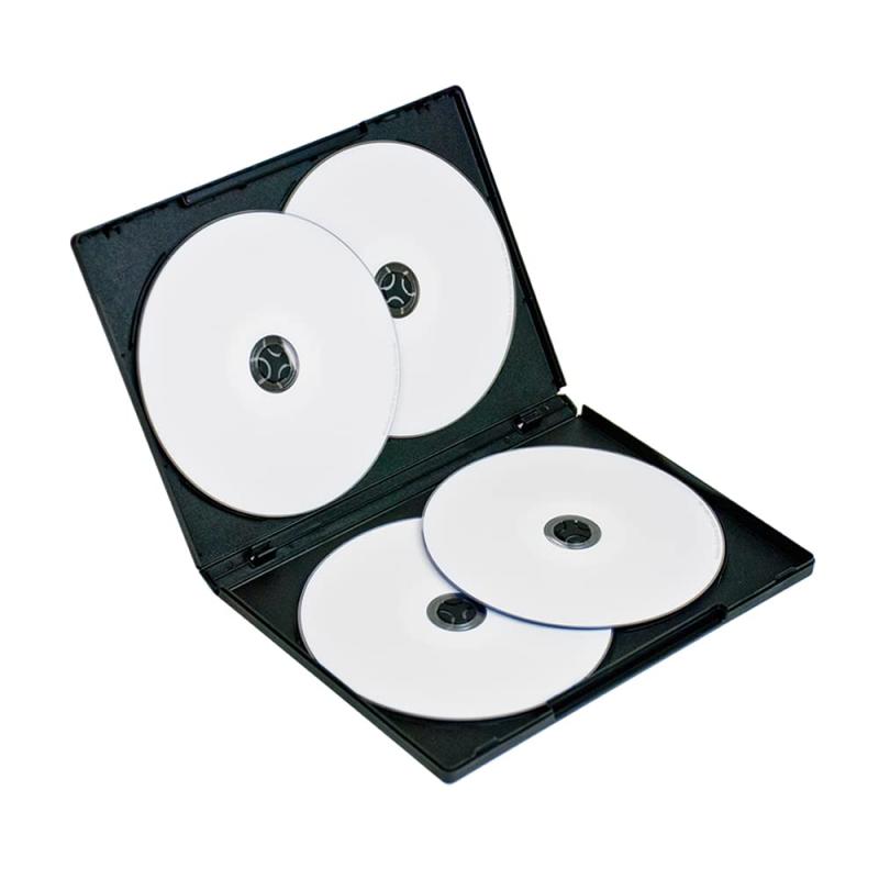 ナカバヤシ(Nakabayashi) Digio2 DVDトールケース 4枚収納 3ケースセット ブラック Z0113