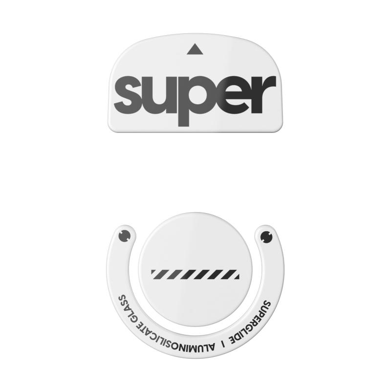 Superglide2 マウスソール for Logicool GPROX Superlight マウスフィート 強化ガラス素材 ラウンドエッヂ加工 高耐久 低摩擦 Super Smooth