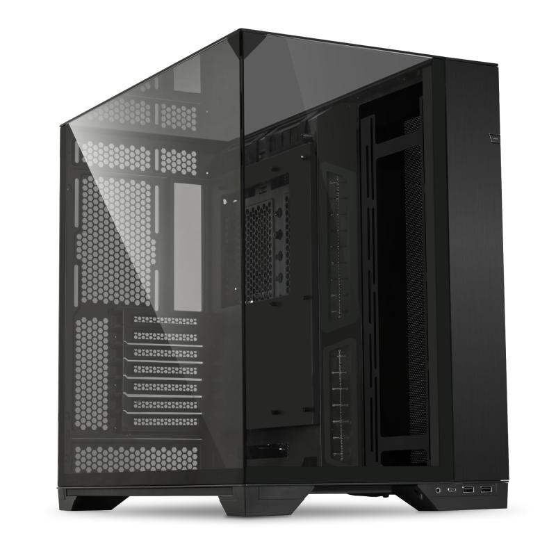 LIANLI ~h^[PCP[X O11 Vision Black 3ʋKXpl s[XfUC E-ATX(280mmȉ) / ATX/Micro ATX/Mini-ITXKiΉ t@8ډ\ {Ki