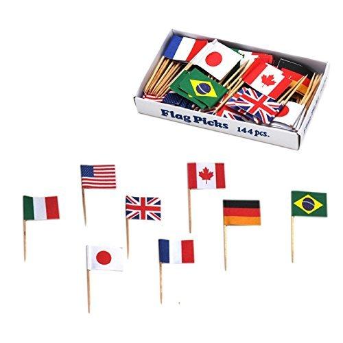 ヤマコー フラッグピック万国旗 各国混合 144本入 QBV05サイズ:箱サイズ14.2 x 8.1 x 2.4 cm素材・材質:木/紙生産国:中国