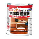 カンペハピオ ペンキ 塗料 油性 半透明カラー 木部保護 防虫 防腐 防かび 防藻 油性木部保護塗料 チーク 1.6L 日本製 00237643511016