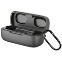 【EarFun正規品】For EarFun Free Pro 3ケース保護カバー シリコン/装着充電可能/全面保護 落下・キズ防止/耐衝撃/防塵/軽量/収納/カラビナ付き (ブラック)