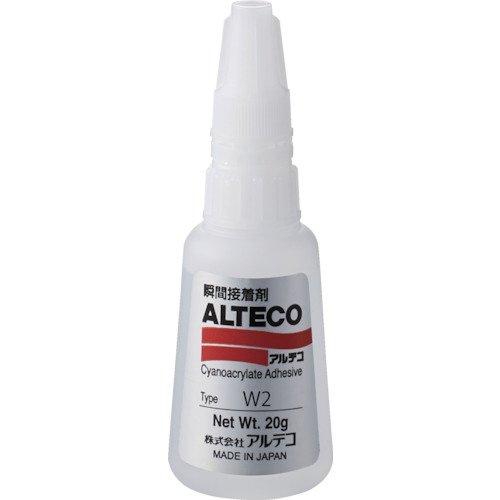 アルテコ 工業用 瞬間接着剤 W2 20g （木材／多孔質材用）高粘度タイプ W2-20G