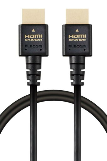 エレコム HDMI ケーブル 2m 細い ウルトラハイスピード 4K(120Hz) 8K(60Hz) 【Ultra High Speed HDMI Cable認証品】 48Gbps 超高速 テレビ・パソコン・ゲーム機などに 7680×4320 eARC エレコム HDMI ケーブル 2m 細い ウルトラハイスピード 4K(120Hz) 8K(60Hz) 【Ultra High Speed HDMI Cable認証品】 48Gbps 超高速 テレビ・パソコン・ゲーム機などに 7680×4320 eARC