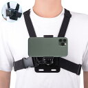 XCSOURCE スマホ ウェアラブルカメラ チェスト ハーネス ベルト クイックリリース ショルダー ベスト マウント ブラケット アダプター ハンズフリー POV 動画撮影 アクセサリー JPL031