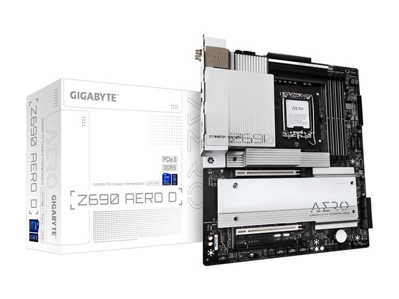 GIGABYTE Z690 AERO D Rev. 1.0 マザーボード ATX Intel Z690チップセット搭載 MB5572 ホワイト