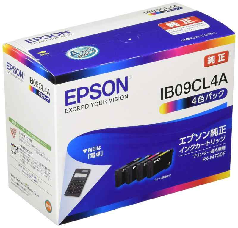 エプソン 純正 インクカートリッジ IB09CL4A 4色パック 標準インク