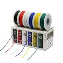 CBAZYフックアップワイヤーキット(より線キット)28ゲージ6色各10m電線28 AWG PVCワイヤー(2)