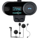 FreedConn TCOM-SC バイク インカム 3riders 2人同時通话LCDスクリーン付き FMラジオ バイク用インカム 音楽共有 B...