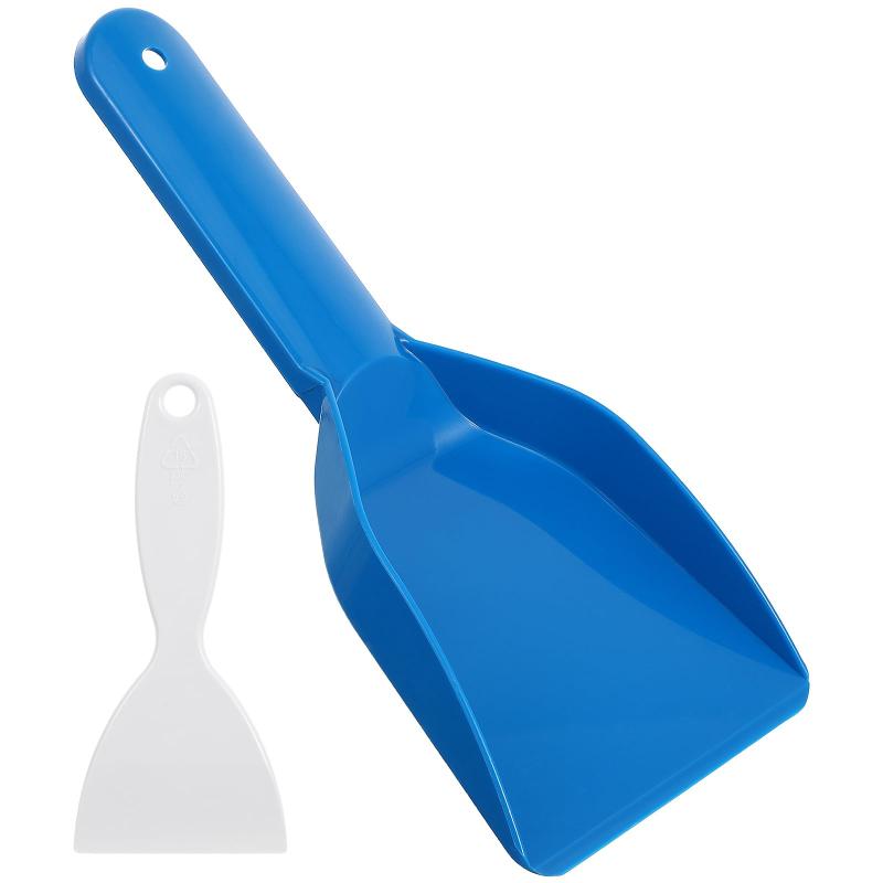 Amosfun 冷蔵庫 霜取り スクレーパー シャベル 2枚 小型 プラスチック 氷 アイスシャベル 除氷ツール ..