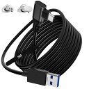 リンクケーブル 5M 対応Quest 3/2/1/Pro/Pico4 linkとの互換性あり VRヘッドセット対応 L字型 USB-A & Type C 5Gbps高速データ転送 対応Meta Quest3とPCの接続 メタクエスト用アクセサリー(2)