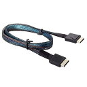 Cablecc OCuLink PCIe PCI-Express SFF-8611 4i to OCuLink SFF-8611 SSD データアクティブケーブル 50cm(2)