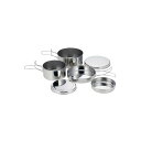 佐藤金属興業 SALUS ツーリングクッカーセット 6pcs シルバー(4)