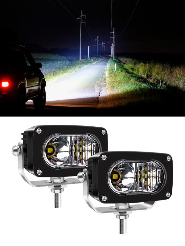 CHELHEAD LED作業灯 小型 3インチ 50W バイク用 補助灯 LEDフォグランプ 広角・狭角一体型 高輝度 12V/..