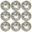 ベルアート・オンダ ベルアート アクリルボタン 11.5mm Col.S シルバー 9個入 AZPR-2388(3)
