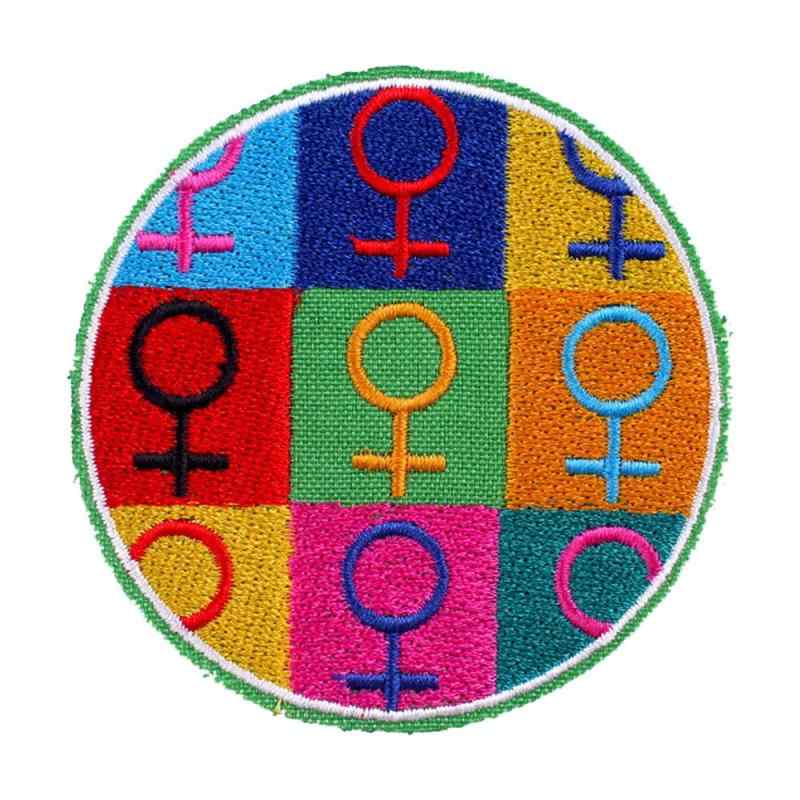 Wikineon ワッペン アイロン&縫い付け両用 | おしゃれで大人向けデザイン | ジャケット・パーカー・ジーンズ用刺繍パッチ