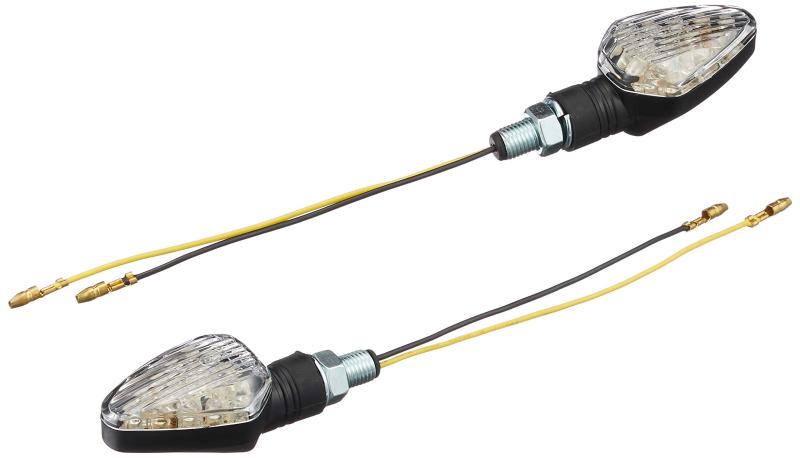 キジマ(Kijima) バイクパーツ LEDウインカーランプ MATタイプ M10 50x37x32mm 12V1W 汎用 ブラック/クリア 2個入り 219-5130 (Eマーク取得済み)2個セット取付ネジ径:10mmボディーサイズ:50...