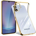Galaxy A25 5G ケース クリア SC-53F SCG33 ギャラクシー a25 5g スマホケース 透明 TPU 薄型 軽量 耐衝撃 ソフト 人気 保護カバー (ゴールド)(3)