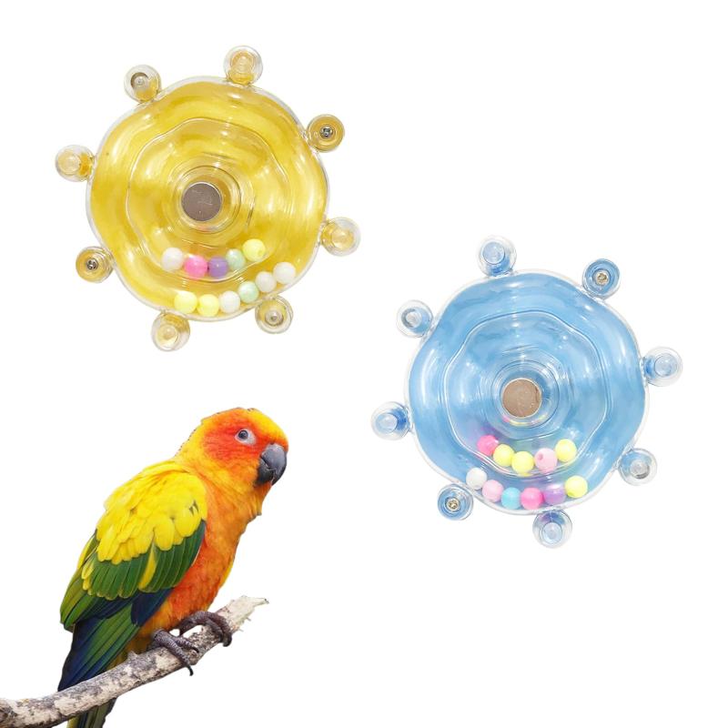 インコ おもちゃ 2個セット 回転式おもちゃ 鳥おもちゃ 知育玩具 かじる ストレス解消 噛む玩具 オウム オカメインコ 小型中型オウム用