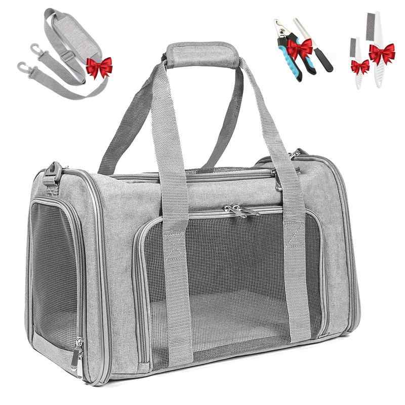 猫 キャリー 通気性 ペットキャリーバッグ 猫用 折りたたみ可能 安全設計 小型犬対応 軽量 多機能バックパック 猫 ケージ 持ち運び 旅行・通院・外出に最適（猫 きゃりーバッグ 選べるカラ