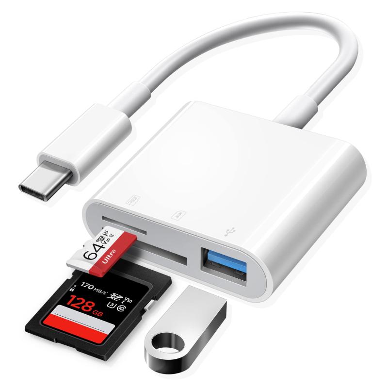 SHARP - Oyuiasle USB C SD カード リーダー、iPad/Mac 用の USBC - SD カード リーダー TypeC アダプター、Mac/iPad Pro/Air/Mini/MacBook Pro/Air/Galaxy/MicroSD/SD用の