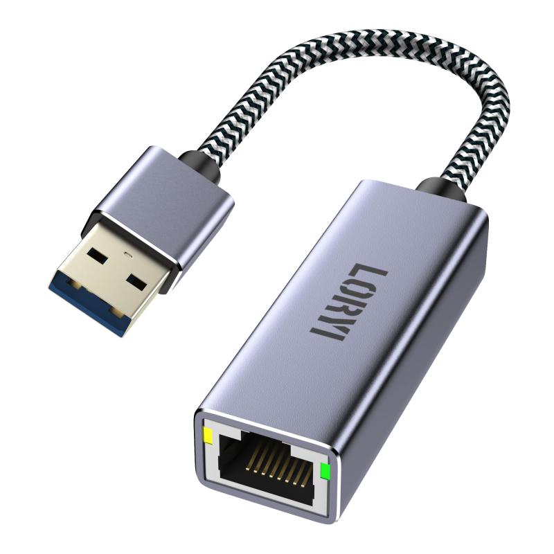 1000Mbps 有線LANアダプター USB3.0 Switch 1Gbps イーサネットアダプター USB3.0 RJ45 ギガビット Thunderbolt 3/4に対応した ラップトップ、Nintendo Switch、PC、MacOS、Linu