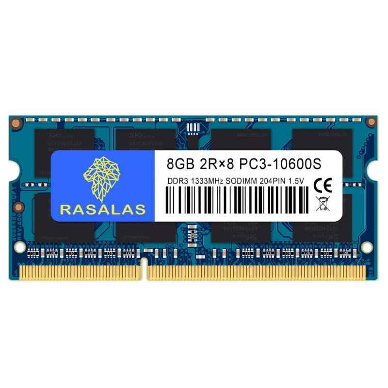Notebook （Macintosh） - 8GB DDR3 1333MHz PC3-10600 SODIMM ノートPC用 メモリ CL9 204Pin Non-ECC
