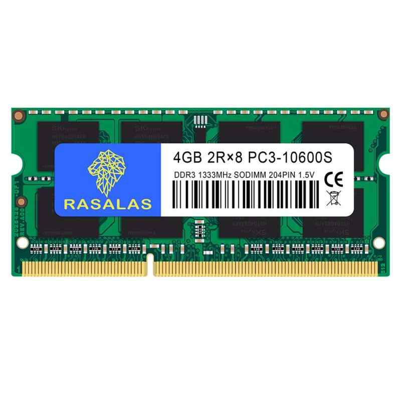 Notebook （Macintosh） - DDR3 1333MHz PC3-10600 SODIMM 4GB×1枚 ノートPC用 メモリCL9 204Pin Non-ECC
