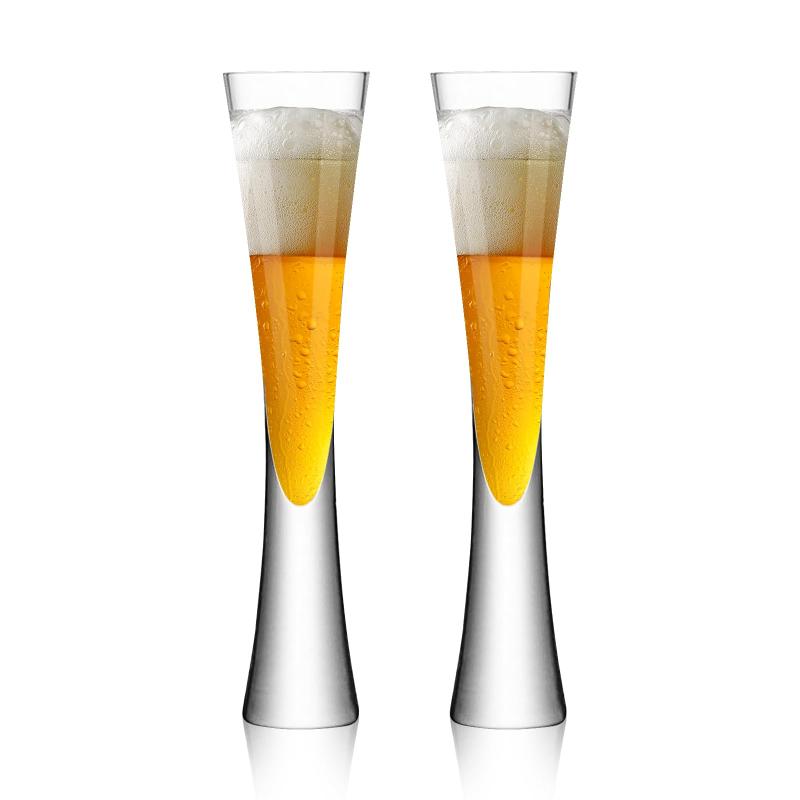 Absdefen シャンパングラス シャンパンフルート champagne tower glass set 2個セット 手吹き お洒落 クリスタル 容量150ml おしゃれ ゴブレット スパークリングワイングラス フルートグラス フルート