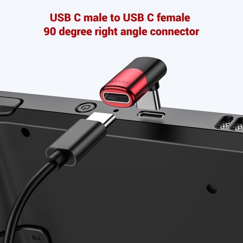 MOGOOD USB C 変換 アダプター 上下 90° L字 USB Cオス-メスアダプタ 40Gbps高速データ転送 8K@60Hz映像出力 100W/5A急速充電Thunderboltエクスパンダは蒸気甲板部品、MacBook Pro、タブレット、 costmarket-10361838 コストマーケット サンプル画像2
