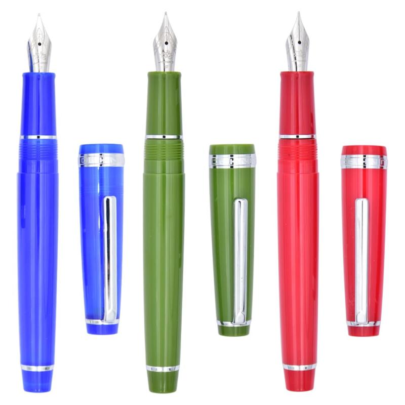 コストマーケットのRanvi 3 Jinhao 82 万年筆 アクリル製 細字 シルバートリム コンバーターセット付き｜アングル2