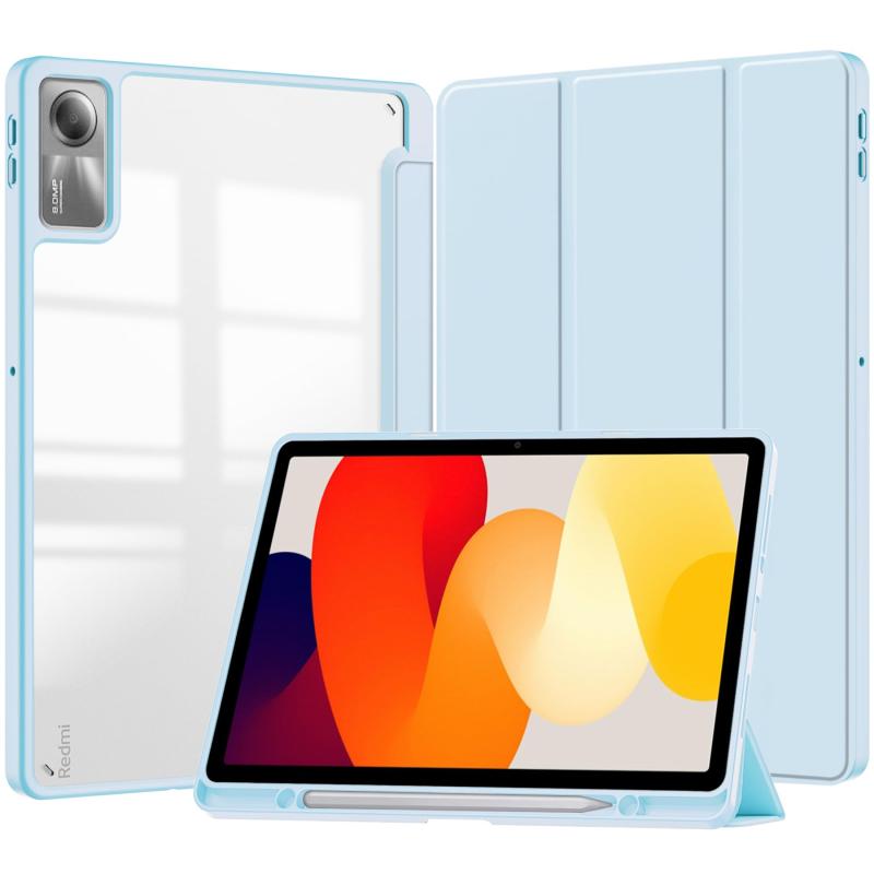 Disonbeir 対応 Xiaomi Redmi Pad SE 11インチ ケース 背面透明 クリア イラスト 印刷 ペン収納可能 シャオミ redmi pad se 11 用 透明ケース カバー 三つ折りスタンド オートスリープ機能 耐衝撃 軽量 お