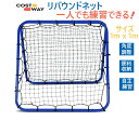 COSTWAY リバウンドネット サッカー 練習ネット 100cm x 100cm リバウンダー 壁打ち 両面タイプ 折りたたみ式 角度調整可能 組立簡単 トレ...