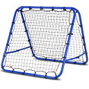 送料無料 リバウンドネット 100cm*100cm 両面タイプ サッカー フットサル 野球 練習用 トレーニング ネット リターンネット 自主練習 組立簡単 リ...